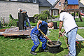 TSO - Kuppelbau in Fröndenberg: Bau der Säule