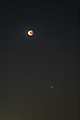 TSO - Der inzwischen nur noch partiell verfinsterte Mond und der Planet Mars