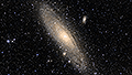 M 31 unter einem wesentlich duklerem Himmel und deutlich längerer Belichtungszeit - 596 x 15s (2,48h) - Gain 60