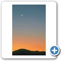 Gästefarm "Niedersachsen" - Mond + Merkur am Abendhimmel