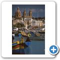 Marsaxlokk - Hafen + Kirche "Our Lady of Pompei"