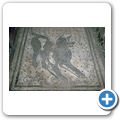 Die Ausgrabungen vom Pompeji - Fussboden-Mosaik "Cave Canem"