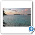 Insel "Chauve Souris" - Blick auf die Insel "Praslin"